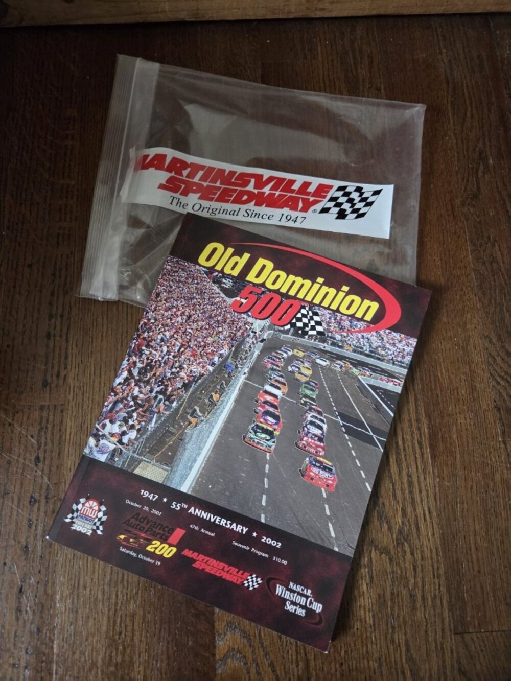 Vtg 2002 Old Dominion 500 Racing Program Martinsville Speedway Nascar